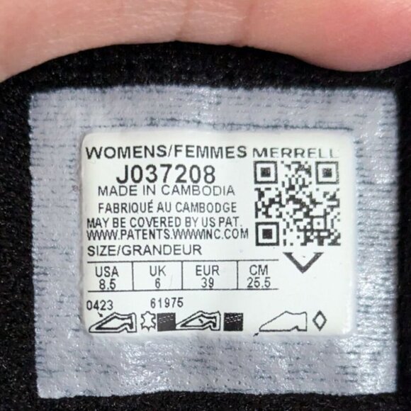 Merrell Women's Moab 3 Mid Waterproof Hiking Boot Black Pink Size 8.5 - Picture 10 of 10